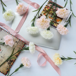 MW66770 कृत्रिम फूल कारनेशन सर्वाधिक बिकने वाला विवाह सजावट मातृ दिवस उपहार