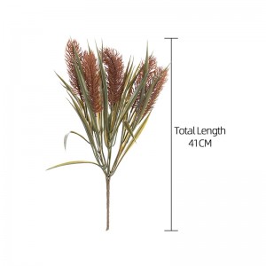 MW85006 Artificial Plastic Rabbit Tail Grass Bunch 4 Colors Available for Wedding Christmas Home Decor