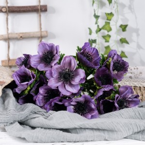 YC1065 Silk Purpura 3-kapa Kamelia Branĉo por DIY Geedziĝa Duŝejo-Centraĵoj Aranĝoj Festaj Tabloj dekoracio