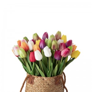 MW54102 Handmade PU Tulips Artificial Real Touch Wedding Flower Mini Tulip Para sa Home Decor