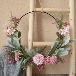 CF01062 مصنوعی پھولوں کی چادر بال کرسنتھیمم کے پتے حقیقت پسندانہ شادی کا سامان