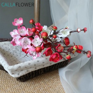 MW36856 Wedding Home Decorative keunstmjittige blommen White Plum Blossom Branches