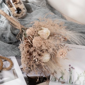 CF01169 mesterséges rózsa pitypang csokor új dizájn esküvői dekoráció dekoratív virágok és növények