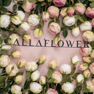 MW52001 Umelé ružové kvety s dlhými stonkami, 2 hlavy, hodvábne ruže pre domácich majstrov na svadobnú kyticu.