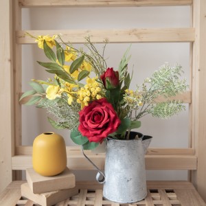CF01125 Artificial Rose Bouquet Nij ûntwerp Falentynsdei kado Tuin Wedding Decoration