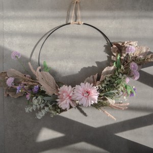 CF01015 wreath ດອກໄມ້ທຽມ Gerbera Dandelion Chrysanthemum ການອອກແບບໃຫມ່ອຸປະກອນການແຕ່ງງານ