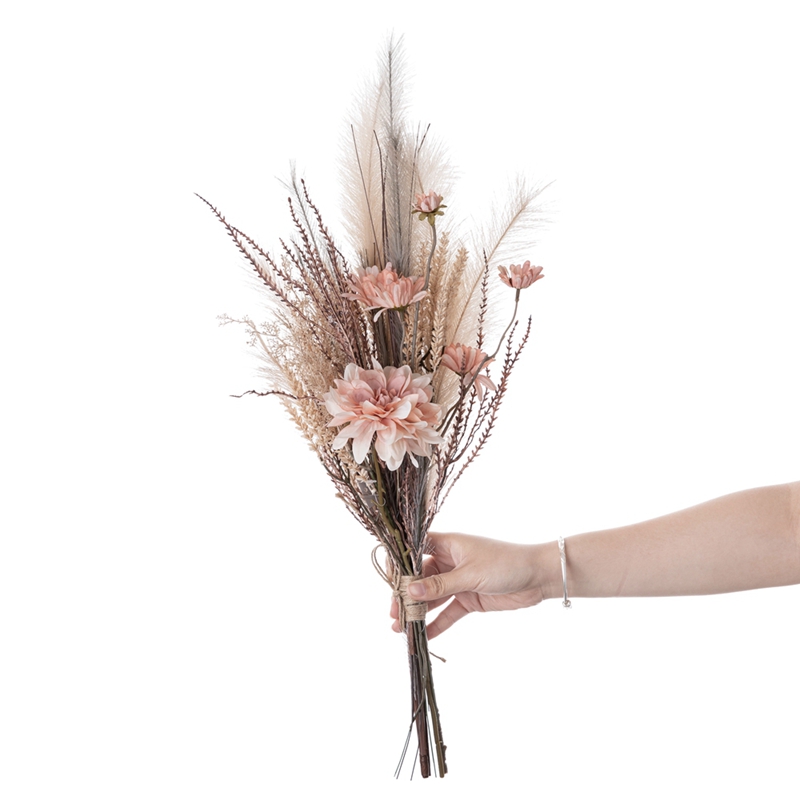 CF01164 Kënschtlech Dahlia Wild Chrysanthemum Bouquet Neien Design Dekorative Blummen a Planzen