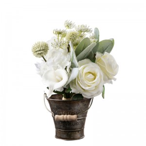 CF01200 Rose Buatan Calla Lily Hydrangea Thorn Ball Bouquet Rekaan Baharu Hadiah Hari Valentine