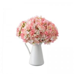 Cabezas de hortensia de seda de GF16384-1 con tallos, cabezas de flores artificiales, centro de mesa de boda, decoración para fiesta en casa y Baby Shower