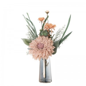CF01042 Artificialis HELIANTHUS Chrysanthemum Bouquet New Design Flores et Plantas decorat