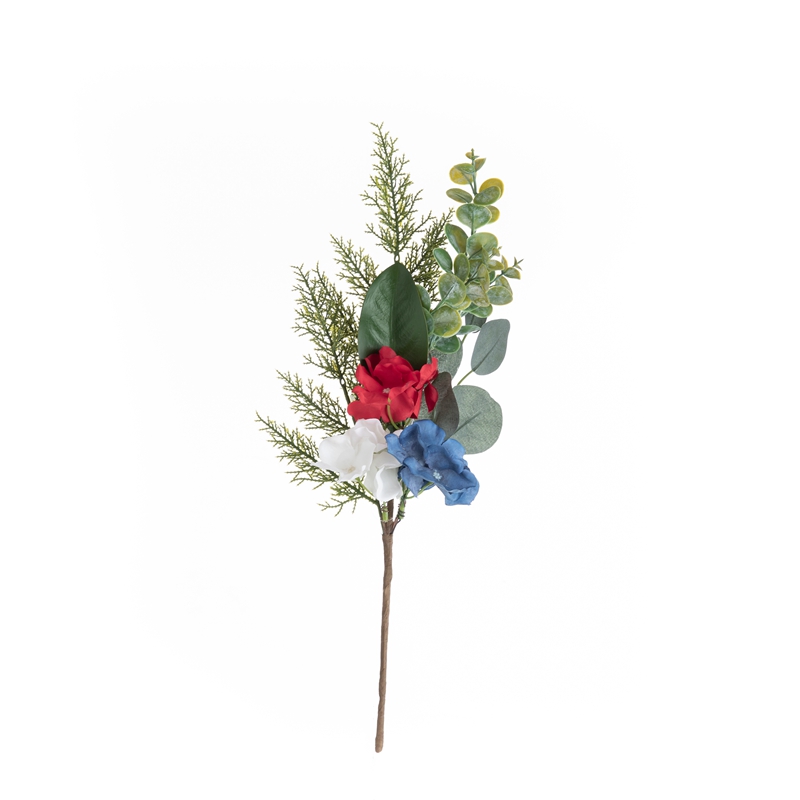 CL54501C Artificial Flower Hydrangea eucalyptus spray New Design Valentine’s Day gift Party Decoration