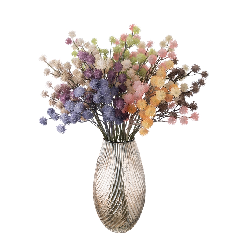 MW53001 अलग-अलग बॉल के साथ घर के गुलदस्ते के पौधे के आभूषण के लिए डिस्काउंट वेडिंग टेबल सजावट प्लास्टिक डेंडिलियन फूल बेचें