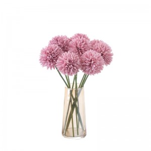 MW83116-1 Dark Pink Silk Artificial Dandelion Chrysanthemum Ball Hydrangea for Home Garden Party Wedding Decoration