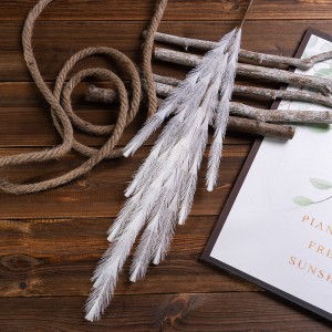 MW09914 artificial christmas Feather Grass Plant flower from china leaves wedding arrangements decoration