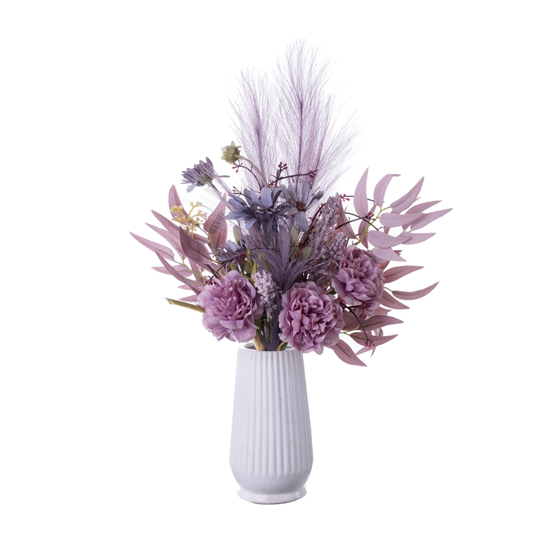CF01127B Artificial Wild Chrysanthemum and Peony Bouquet New Design Christmas Picks