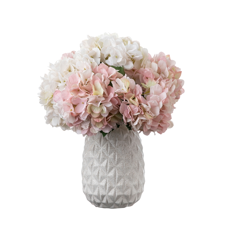 MW52665 Flor Artificial Hortênsia Venda Quente Decoração de Casamento Flores de Seda