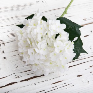 MW96001 High Quality Real touch Artificial latex hydrangea single 7 colors available for Home Decoration