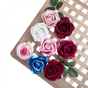 MW03338 گهر جي پارٽي جي شادي جي سجاڳي مخملي مواد مصنوعي گل گلاب هيڊ آرائشي گل ۽ چادرون ڪالا فلاور فيبرڪ 9.3g