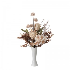 CF01129 Dirbtinių rožių kiaulpienių puokštė Populiarios nuotakos puokštės dekoratyvinės gėlės ir augalai