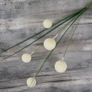 MW61218 Nuovo design all'ingrosso fiore artificiale cipolla erba con palline di schiuma dente di leone per il giorno di Pasqua cucina di casa decorazione di nozze