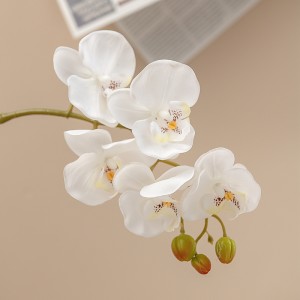MW18903 матамен қапталған латекс көбелек орхидеялары Жасанды гүлдер Нағыз сенсорлық фаленопсис орхидеясы