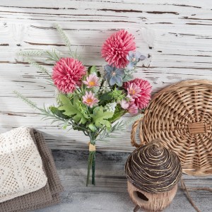 CF01285A Dandelion Ball Chrysanthemum Artificial Flower Bouquet MINI DIY Bunch Flowers Decoration for Home Table Office Party