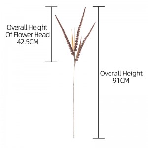 MW09103 فوم دانه دانه 35.8 اینچی گیاهان مصنوعی سنبله ساقه بلند برای دکوراسیون خانه تاج گل عروسی DIY
