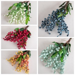 MW74412 Wedding party decoration artificial Christmas berry picks artificial plastic red berries artificial foam berry bundle