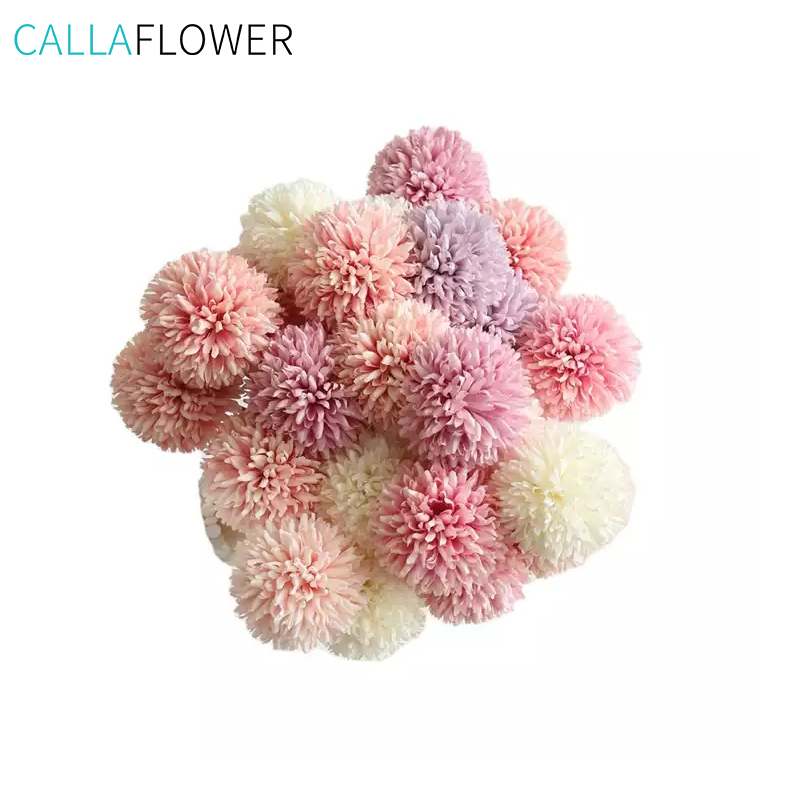 MW57891 ორნამენტი Dandelion Flower Ball ერთღეროვანი ხელოვნური ქრიზანთემის ბურთი Hydrangea ყვავილები