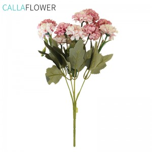 MW55502 ขายส่งกว่างโจวพลาสติก Ball Chrysanthemum Bouquet ประดิษฐ์ดอกไม้ Stem ของขวัญตกแต่ง