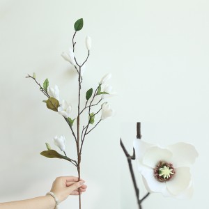 DY1-1868 Realistisk bulk kunstig Magnolia-blomster Flerfargevalg For hjemmekontorfest Hageinnredning