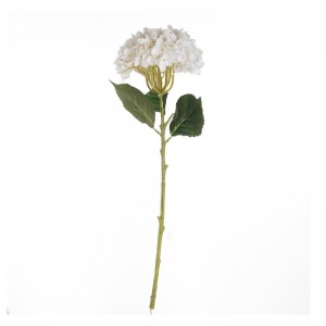 MW52712 Lule artificiale Hydrangea Pëlhurë e vetme 50cm Gjatësi totale 50cm për Dekorime Eventesh