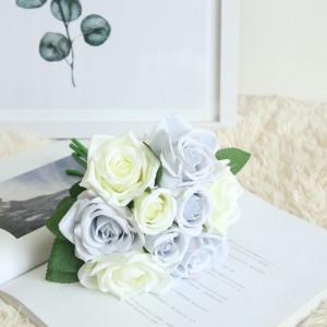 GF12504 fabbrica di fiori artificiali bouquet di rose decorazioni di nozze fiore sposa fatta in Cina