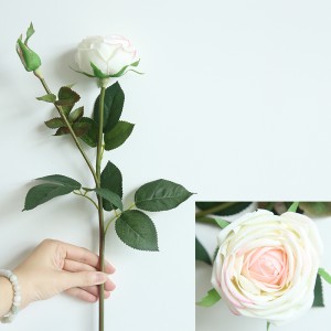 MW59991 शादी की सजावट के लिए सस्ते गर्म बिक्री कृत्रिम गुलाब सजावटी फूल खिलना