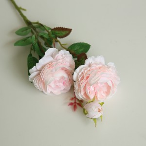 MW51010 ihe ịchọ mma agbamakwụkwọ , ifuru arụrụ arụ uzuzu uzuzu pink ogologo silk Roses Single nwere otu osisi