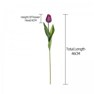 MW54102 Tulips PU air an dèanamh le làimh Tulipan Mini Flower Pòsaidh Fìor Touch airson sgeadachadh dachaigh
