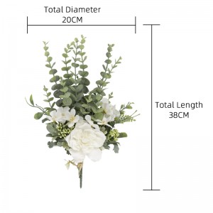 CF01038 Вештачки цвет букет чај роза хризантема Нов дизајн свадбени материјали