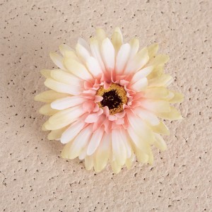DY1-3338 פלור פרח משי מלאכותי גרברה ראש לחתונה רקע קיר קישוט