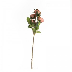 MW83513Mākslīgo ziedu rožu karstā pārdošana Dekoratīvie ziedi Zīda ziedi