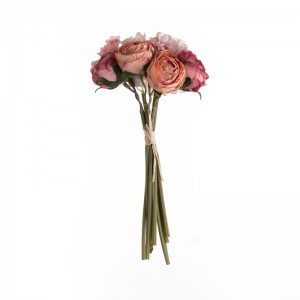 MW83516 Букет от изкуствени цветя ХортензияПопулярен подарък за Свети Валентин Декоративно цвете