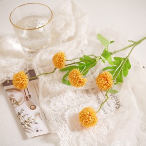 MW66787 Flor artificial a l'engròs calenta de 51 cm dent de lleó de cinc caps, branca única, decoració de taula per a casaments