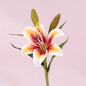 CL09006 Изкуствени цветя Tiger Mini Lily Real Touch for Wedding Home Party Garden Shop Офис декорация