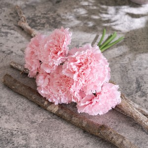 DY1-402 chất lượng bán buôn trang trí hoa mẫu đơn Hoa cẩm chướng cảm ứng hoa nhân tạo đồ trang trí giáng sinh