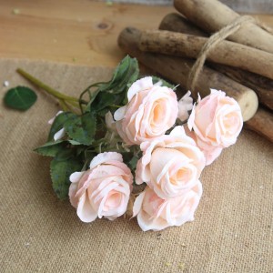MW55504 Hot Sale Artificial Flower Rose Flower Bouquet Para sa Wedding Home Dekorasyon