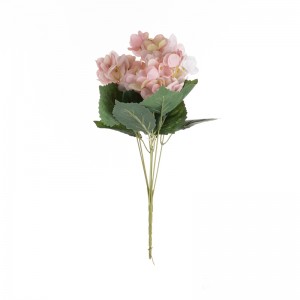 MW52705 Populara Artefarita Flora Ŝtofo 7 Forkeca Hortensia Pakaĵo por Ĝardeno-Geedziĝa Ornamo