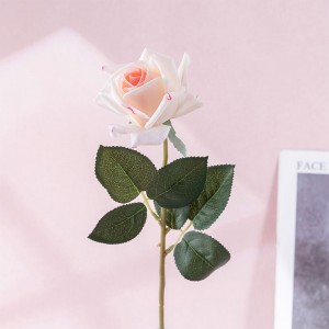MW60005 ດຽວຄວາມຊຸ່ມຊື່ນມືຜ້າທຽມດອກໄມ້ສີທີ່ແຕກຕ່າງກັນວັນ Valentine ຂອງຕົກແຕ່ງເຮືອນ Simulation Rose Real