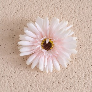 DY1-3338 Flor umjetni svileni cvijet gerbera glava za pozadinu za vjenčanje na zidu