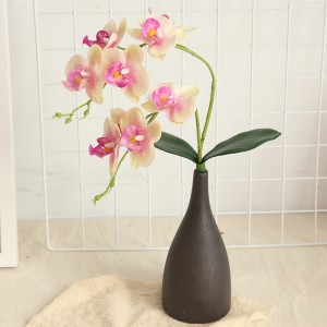MW31582 Artificial Phalaenopsis Orchid Real Touch Artificial Butterfly Orchid okooko osisi maka ihe ndozi ụlọ.
