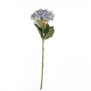 MW52712 Flor artificial Hortensia de tela única Longitud total 50 cm para decoración de eventos