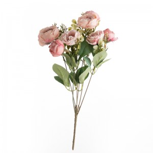 Manojo de rosas de gordolobo de tela artificial MW83504 disponible en 5 colores para decoración del hogar decoración de bodas